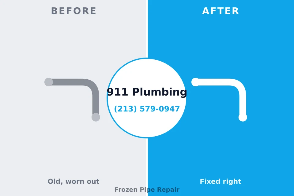 Before and after: plumbing repair Zephyrhills North, FL